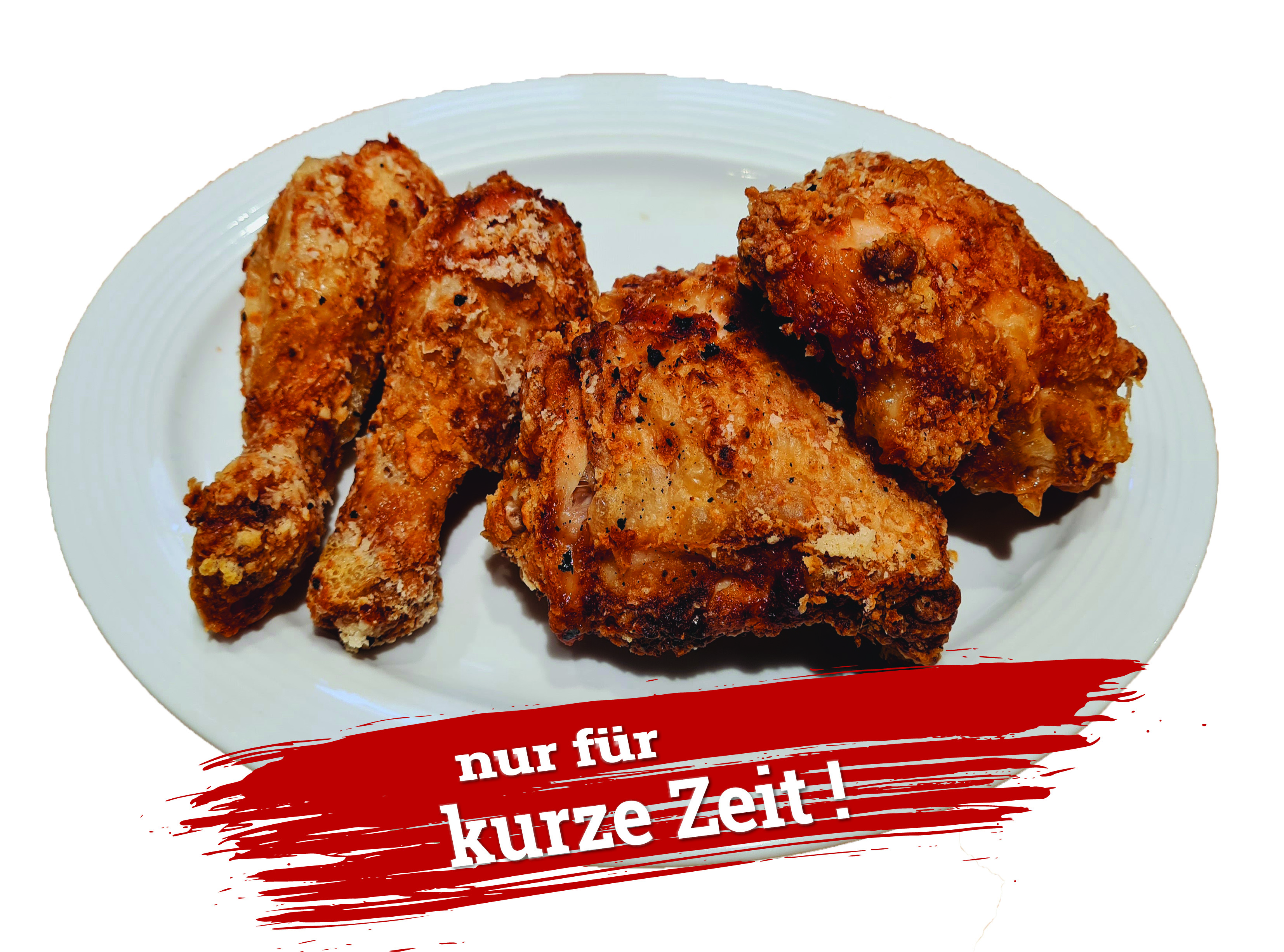 Grill Hühnerschenkel 4 Stk & Süß Sauer Sauce